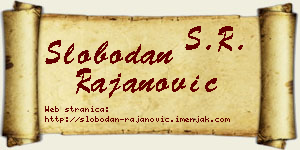 Slobodan Rajanović vizit kartica